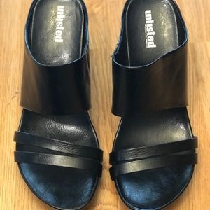 Unlisted Black Wedge Sandal Woman's 8.5